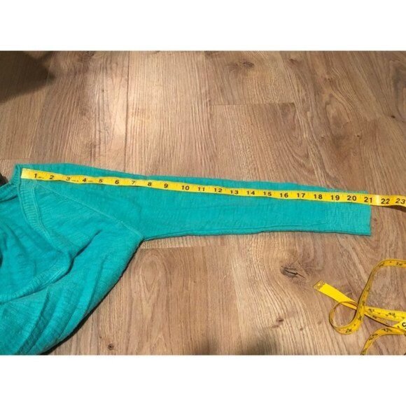 Mossimo 100% Cotton V-Neck Green Sweater- XS - Picture 5 of 7